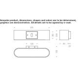 Aluminiowy kinkiet LED Balcombe