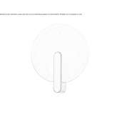 LED wall lamp made of satin glass Cebanico