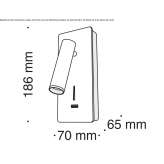 Adjustable aluminum LED wall lamp Wittlich