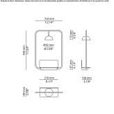 Metal LED wall lamp Secuieni