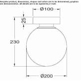 LED wall lamp made of glass Hovorany