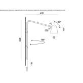 Steel LED wall lamp Wister