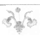 LED wall lamp made of Murano glass Heere