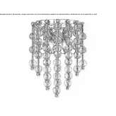 Crystal LED wall lamp Seguin