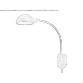 Metal wall lamp with a swing arm Lutana