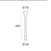 Adjustable LED wall lamp Chudovo