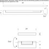 Adjustable wall lamp in extruded aluminum Cobisa