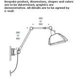 Adjustable metal LED wall lamp with swing arm Pegnitz