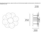 Aluminum LED wall lamp Seia