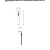 Metal LED wall lamp Assling