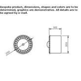 Metal LED wall lamp Askern