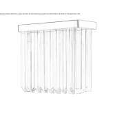 Lead crystal wall lamp Fockbek