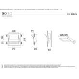 Cristaly® recessed LED wall lamp Agronom