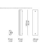 Metal LED wall lamp Slins