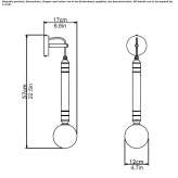 Metal LED wall lamp Conguaco