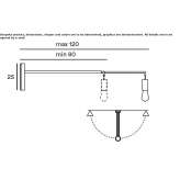 Adjustable wall lamp Tanute