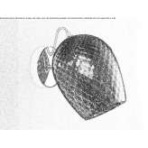 Regulowana lampa ścienna z dmuchanego szkła Quinchia