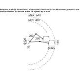 Adjustable metal wall lamp with swing arm Penalva
