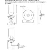 Metal wall lamp Almoradi