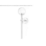 Crystal LED wall lamp Numaran