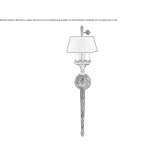 Brass LED wall lamp with fixed arm Swieqi