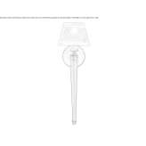 Metal LED wall lamp with a fixed arm Allariz