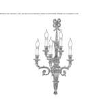 Brass LED wall lamp with fixed arm Milizac