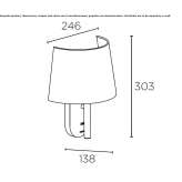 Adjustable aluminum LED reading lamp Egipto