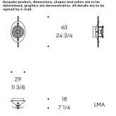 Steel LED wall lamp Oberdorf