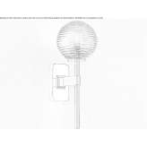 Zinc LED wall lamp for the bathroom Obing