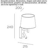 Aluminum reading lamp Chitcani