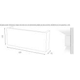 Plaster LED wall lamp Wyszkow