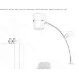 Regulowana lampa ścienna Rainelle