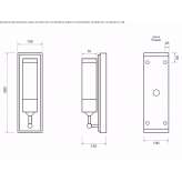 Aluminum wall lamp Ferrara