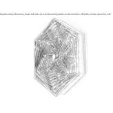 LED wall lamp handmade from crystal Lekas
