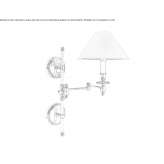 Adjustable bronze wall lamp Labatlan