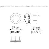 Metal LED wall lamp Mirabel