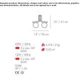 Metal LED wall lamp Tacir