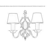 Brown wall lamp Acris