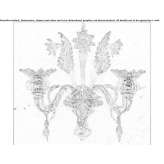 LED wall lamp made of Murano glass Gideon