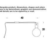 Metal LED reading lamp Amaga