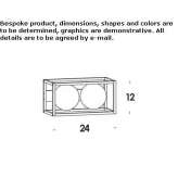 LED wall lamp made of glass and steel Buia