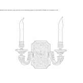 Brown wall lamp Bestwina