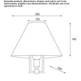 Metalowa lampa ścienna Sinopoli