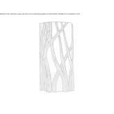Brązowa lampa ścienna Brustem