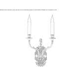 Brown wall lamp Nazareno