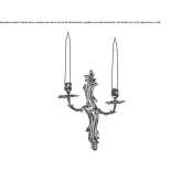 Brązowa lampa ścienna Nieves