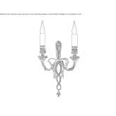 Classic bronze wall lamp Suzano