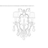 Crystal wall lamp Molos