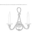 Brązowa lampa ścienna Satrup